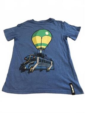 Fortnite Kids Blue Graphic Tee L